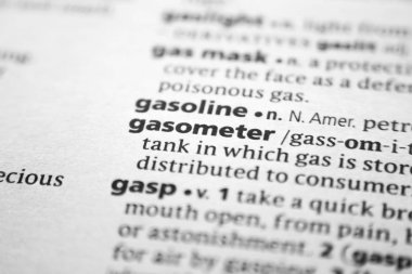 Kelime veya cümle Gasometer bir sözlük.