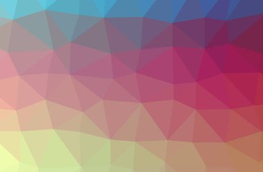 İllüstrasyon soyut pembe, yatay düşük Poli arka plan sarı. Güzel çokgen tasarım deseni. 