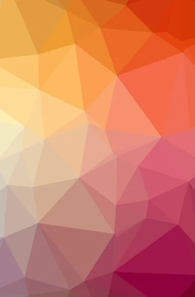 Illusztráció: absztrakt narancs, rózsaszín, piros háttér függőleges alacsony poli. Gyönyörű sokszög tervezési minta. — Stock Fotó