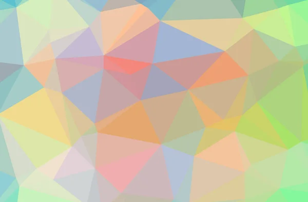 Illustration av abstrakt grön, Orange, gula vågräta låg poly bakgrund. Vackra polygon designmönster. — Stockfoto