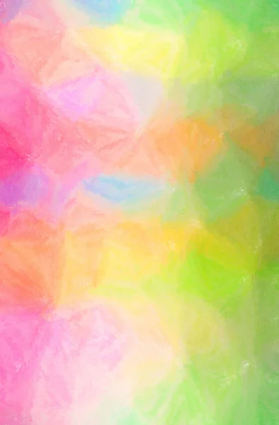 Ilustrasi abstrak hijau, merah muda, merah, kuning Latar belakang krayon lilin — Stok Foto