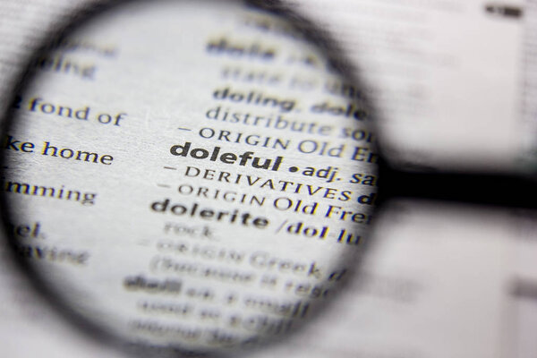 Слово или словосочетание Doleful в словаре
.