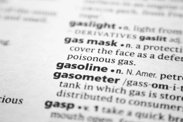 Word or phrase Gasoline in a dictionary.