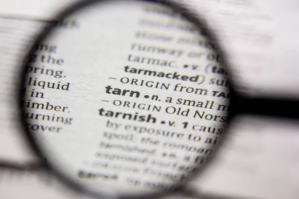 Palavra ou frase Tarn em um dicionário . — Fotografia de Stock