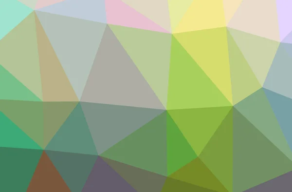 Illustration of abstract Green, Yellow horizontal low poly background. Beautiful polygon design pattern. — Stock Photo, Image