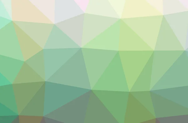 Illustration of abstract Green horizontal low poly background. Beautiful polygon design pattern. — Stock Photo, Image