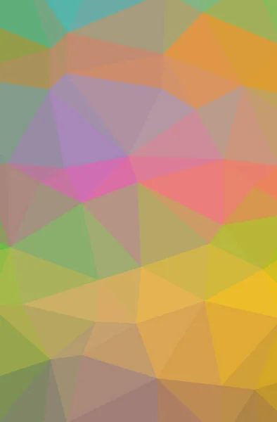 Abbildung eines abstrakten orangen, gelben vertikalen Low-Poly-Hintergrundes. schönes Polygon-Muster. — Stockfoto