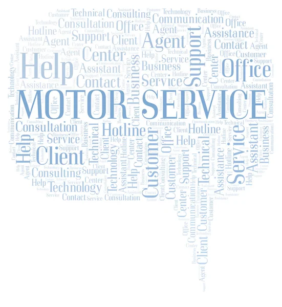 Motor Service word cloud. — Stockfoto