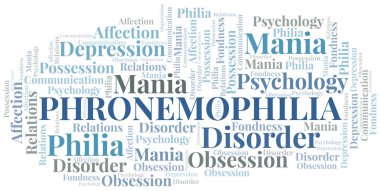 Phronemophilia kelime bulutu. Philia türü.