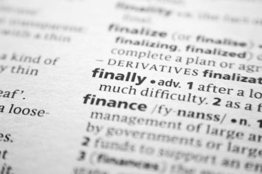 Kelime veya cümle son olarak bir sözlük.