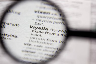 Kelime veya cümle Viyella bir sözlük.