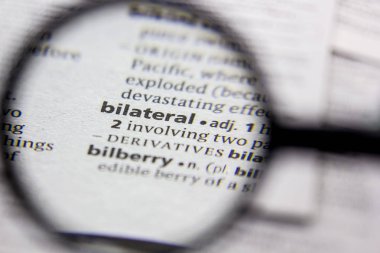 Kelime veya cümle bir sözlükte bilateral.