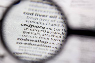 Kelime veya cümle codpiece bir sözlük.