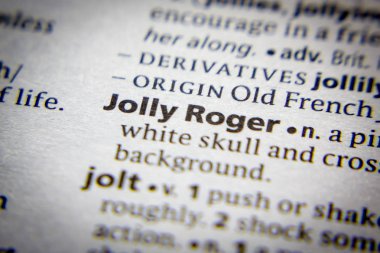 Sözlükte Word veya ifade Jolly Roger.