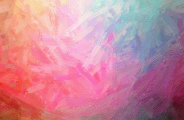 Kırmızı Tüylü Fırça Yağlı Boyası arkaplanının soyut çizimi