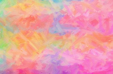 Soyut pembe, sarı kıl fırça yağlı boya arka plan resmi