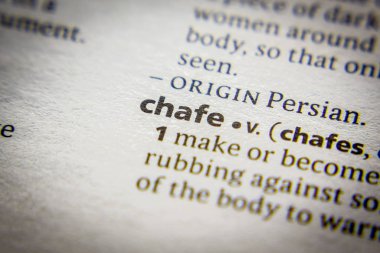 Sözlükte Kelime veya ifade Chafe.