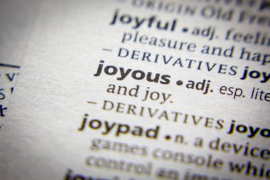 Sözlükteki sözcük veya tümcecik Neşeli.