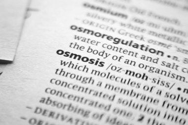 Sözlükteki sözcük veya tümcecik Osmoz.