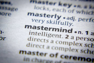 Sözlükteki sözcük veya tümcecik Mastermind.