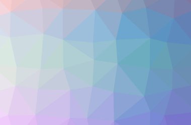 Soyut düşük poli mavi yatay arkaplan çizimi.