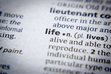 Sözlükteki Sözcük veya tümcecik Yaşam.