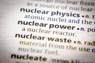 Sözlükte kelime veya ifade Nükleer güç.