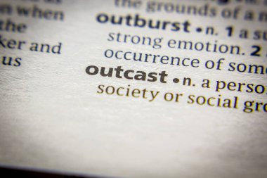 Sözlükte dışlanmış sözcük veya tümcecik.