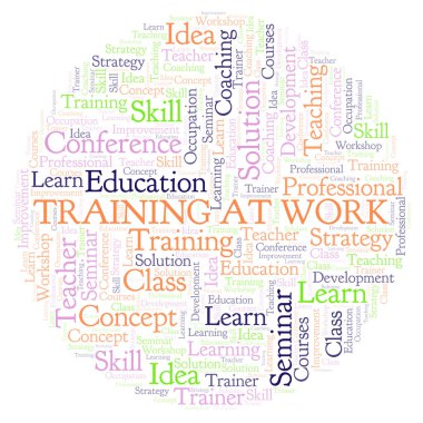 Eğitim At Work kelime bulut.