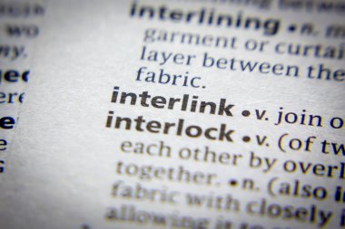 Sözlükteki Sözcük veya tümcecik Interlink.