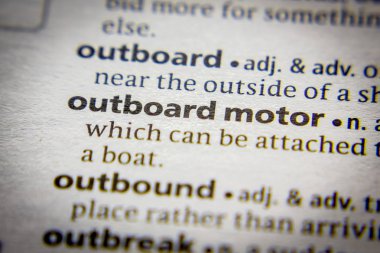 Sözlükteki sözcük veya tümcecik Dıştan motor.