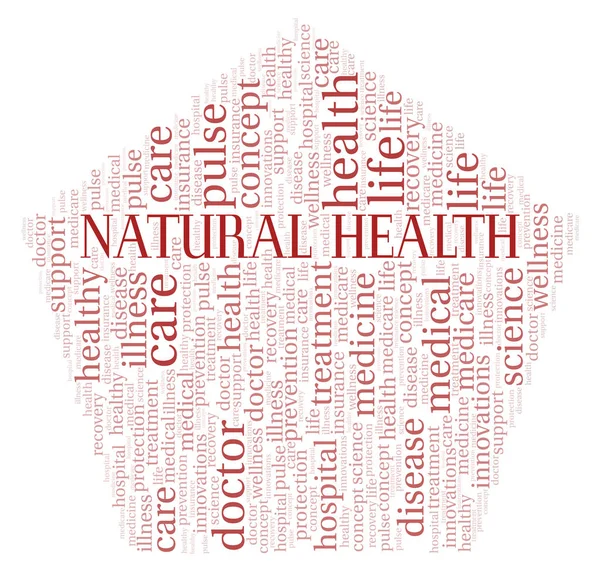 Nube de palabras Salud Natural . —  Fotos de Stock