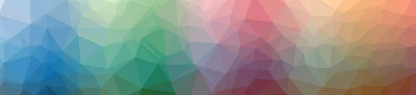 Ілюстрація абстрактних синій, зелений і жовтогарячий банер низькому поле фон. Шаблон дизайну красиві багатокутник. — стокове фото