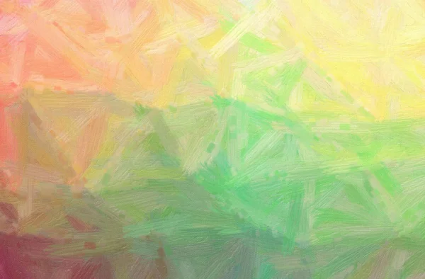 Ilustración abstracta del pincel de cerdas verde Pintura al óleo fondo — Foto de Stock