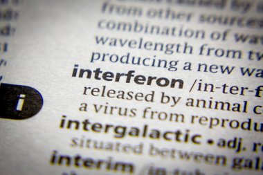 Word or phrase Interferon in a dictionary. clipart