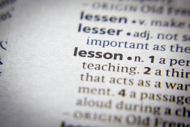 Sözlükteki sözcük veya tümcecik Dersi.