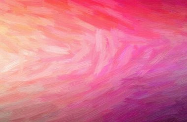 Kıl fırça yağlı boya pembe soyut gösteren resim