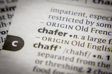 Sözlükte Kelime veya ifade Chafer.