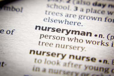 Sözlükte Word veya ifade Nurseryman.