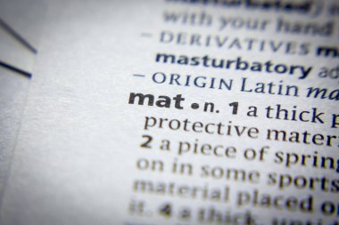 Sözlükte Mat sözcüğü veya tümceciği.