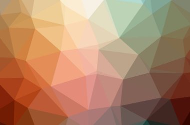 Soyut turuncu, sarı yatay düşük Poli arka plan resmi. Güzel çokgen tasarım deseni. 