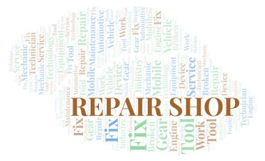 Repair Shop kelime bulut.