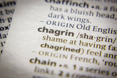 Sözlükte Kelime veya ifade Chagrin.