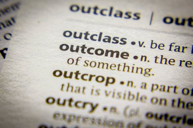 Sözlükte Sözcük veya tümcecik Sonucu.