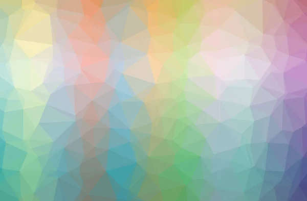Ilustrace z modré, žluté, červené a zelené vodorovné nízké poly pozadí abstraktní. Krásný mnohoúhelník návrhový vzor. — Stock fotografie