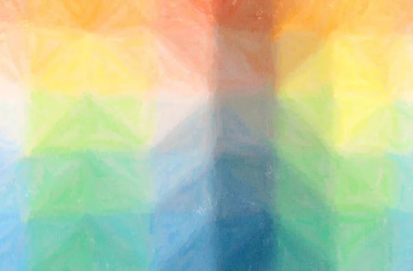 Illustration abstraite du fond de crayon de cire bleu, jaune et vert — Photo