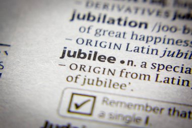 Sözlükte Jübile sözcüğü veya tümceciği.