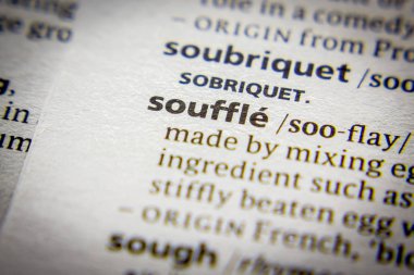 Sözlükte sufle sözcüğü veya tümceciği.