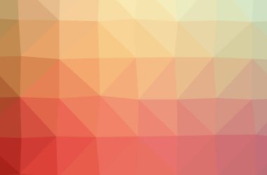 İllüstrasyon soyut turuncu, pembe, kırmızı yatay düşük Poli arka plan. Güzel çokgen tasarım deseni. 