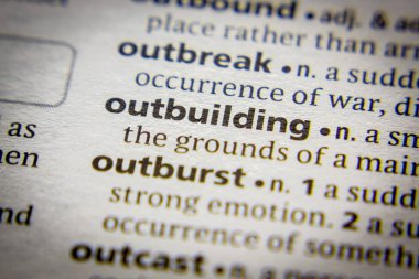 Sözlükte Sözcük veya tümcecik Outbuilding.